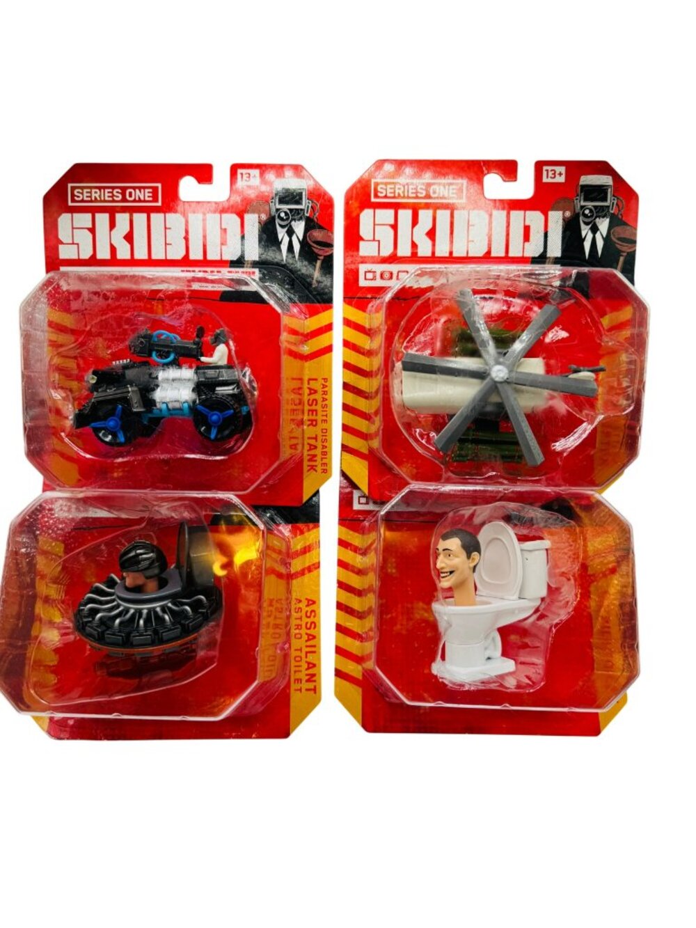 Skibidi Toilet Series One 1:64 Diecast Collectibles - Set Of 4 Figures: Laser Ta